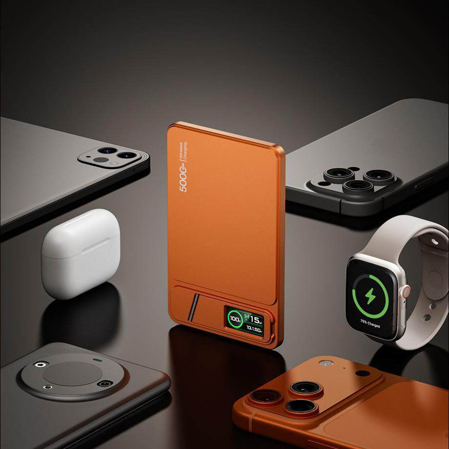 Power Bank Slim - CCC 10000mAh スリムパワーバンク MagSafe対応 磁気ワイヤレス20W急速充電 ポータブルバッテリー