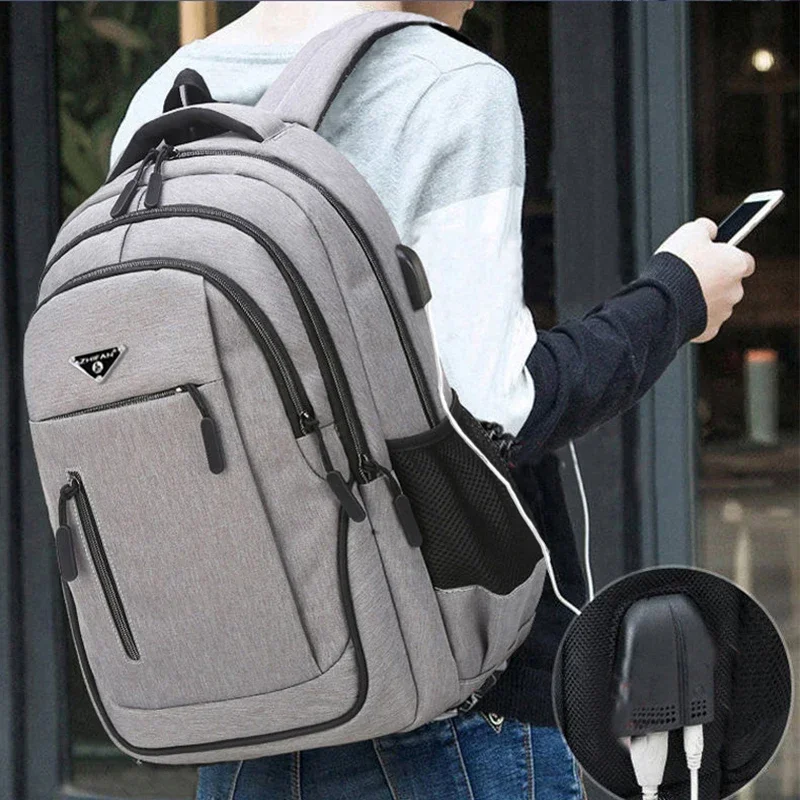 Phone Accessories For Teens - 大容量バックパック男性ラップトップバックパック 15.6 オックスフォード黒固体高校バッグティーンカレッジボーイグリル学生バックパック