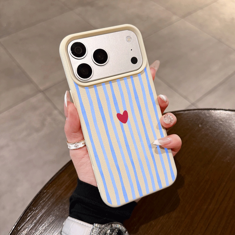縦縞ハート柄iPhoneケース iPhone 17 16 1 - Phone Accessories Iphone のレビューと価格