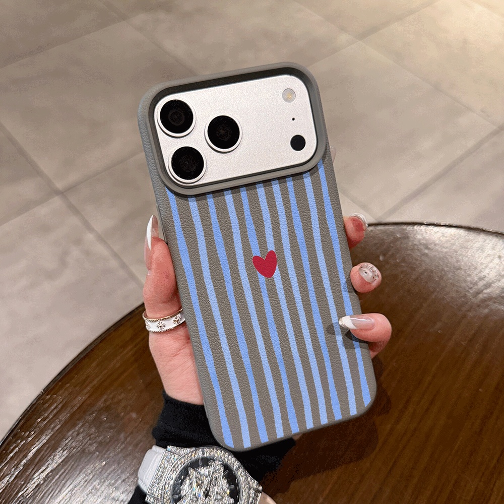 縦縞ハート柄iPhoneケース iPhone 17 16 1 - Phone Accessories Iphone のレビューと価格