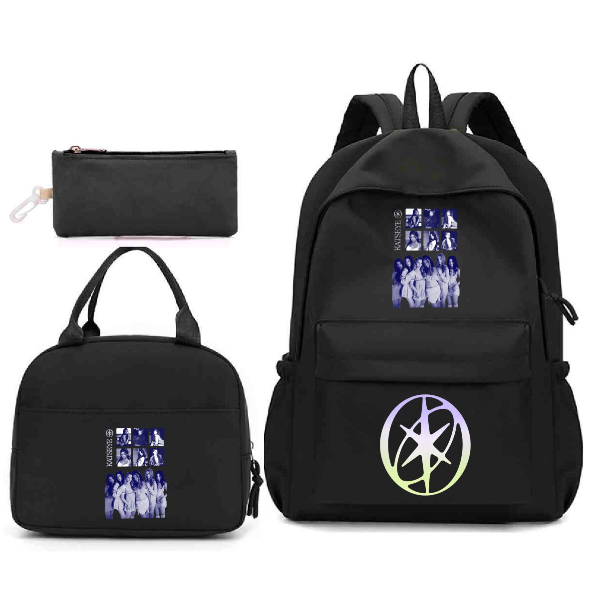 キャッツアイプリント 3 in 1 バックパックセット リュ - Phone Accessories For Teens のレビューと価格