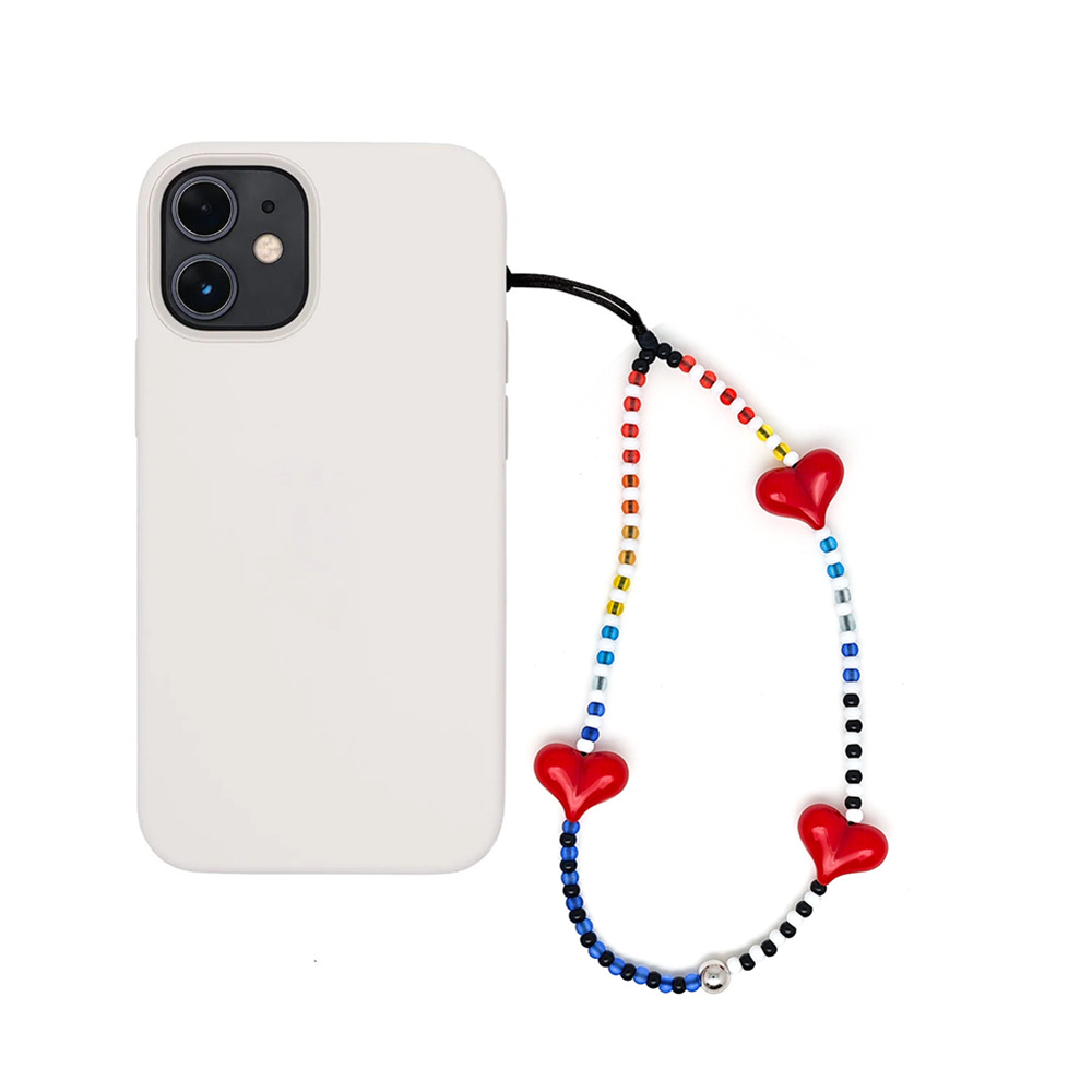 HERLOOK Y2K ビーズハート電話チャームストラップカ - Phone Accessories For Teens のレビューと価格