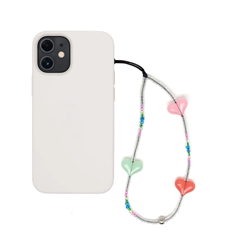 HERLOOK Y2K ビーズハート電話チャームストラップカ - Phone Accessories For Teens のレビューと価格