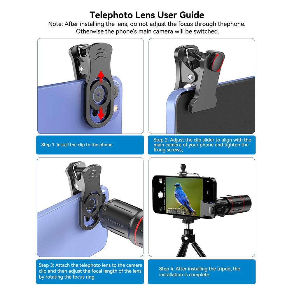 18/36/64X 携帯電話カメラレンズセット クリップオン - Lens Camera Clip のレビューと価格
