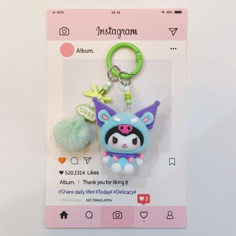 ファッションクロミフィギュア樹脂キーホルダーかわいい漫画プリ - Phone Accessories For Teens のレビューと価格