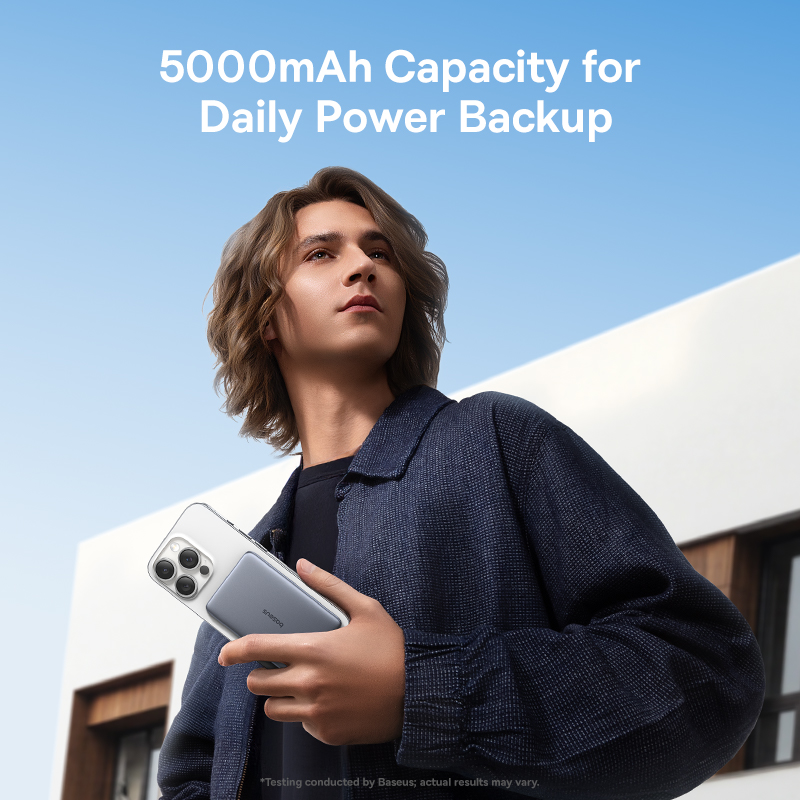Baseus 5000mAh マグネット式モバイルバッテリー - Power Bank Slim のレビューと価格