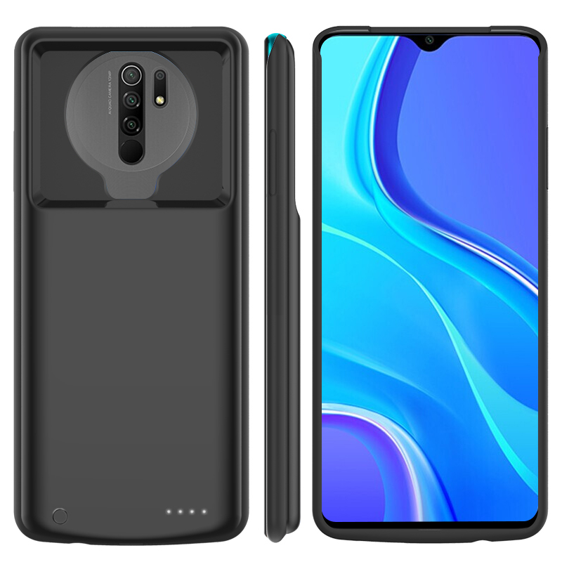 Xiaomi Redmi 9用の薄いシリコンケース,充電器ケ - Power Bank Slim のレビューと価格