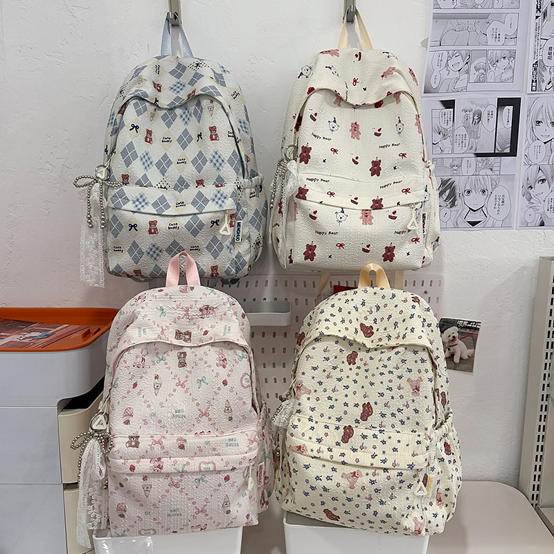 女の子スクールバッグバックパックバックパックティーンエイジャ - Phone Accessories For Teens のレビューと価格