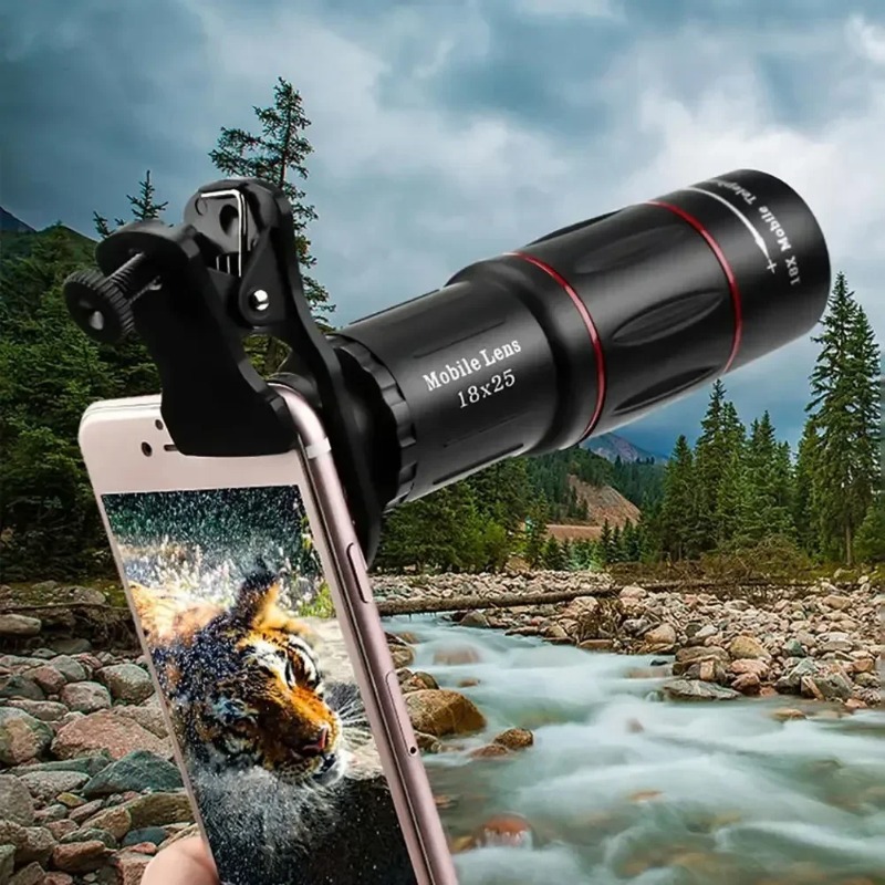 コンサート用ユニバーサル18倍望遠レンズクリップオン携帯電話 - Lens Camera Clip のレビューと価格