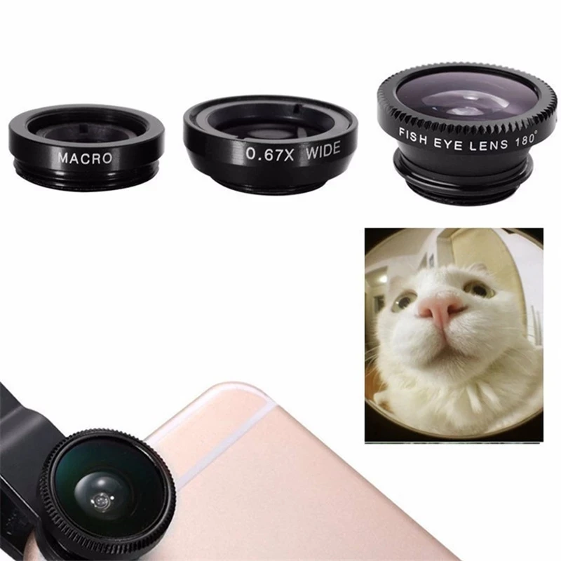 iPhone、Xiaomi、Redmi対応 3in1魚眼広角 - Lens Camera Clip のレビューと価格
